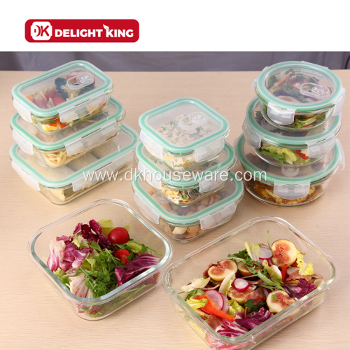 5Pieces Set Food Storage Glass Containers